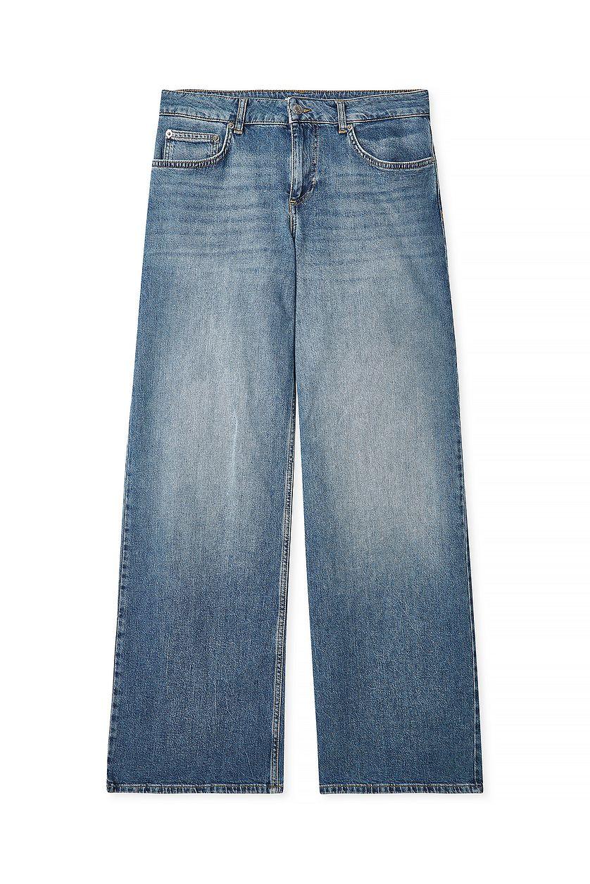 Low Waist Wide Leg Denim Product Image