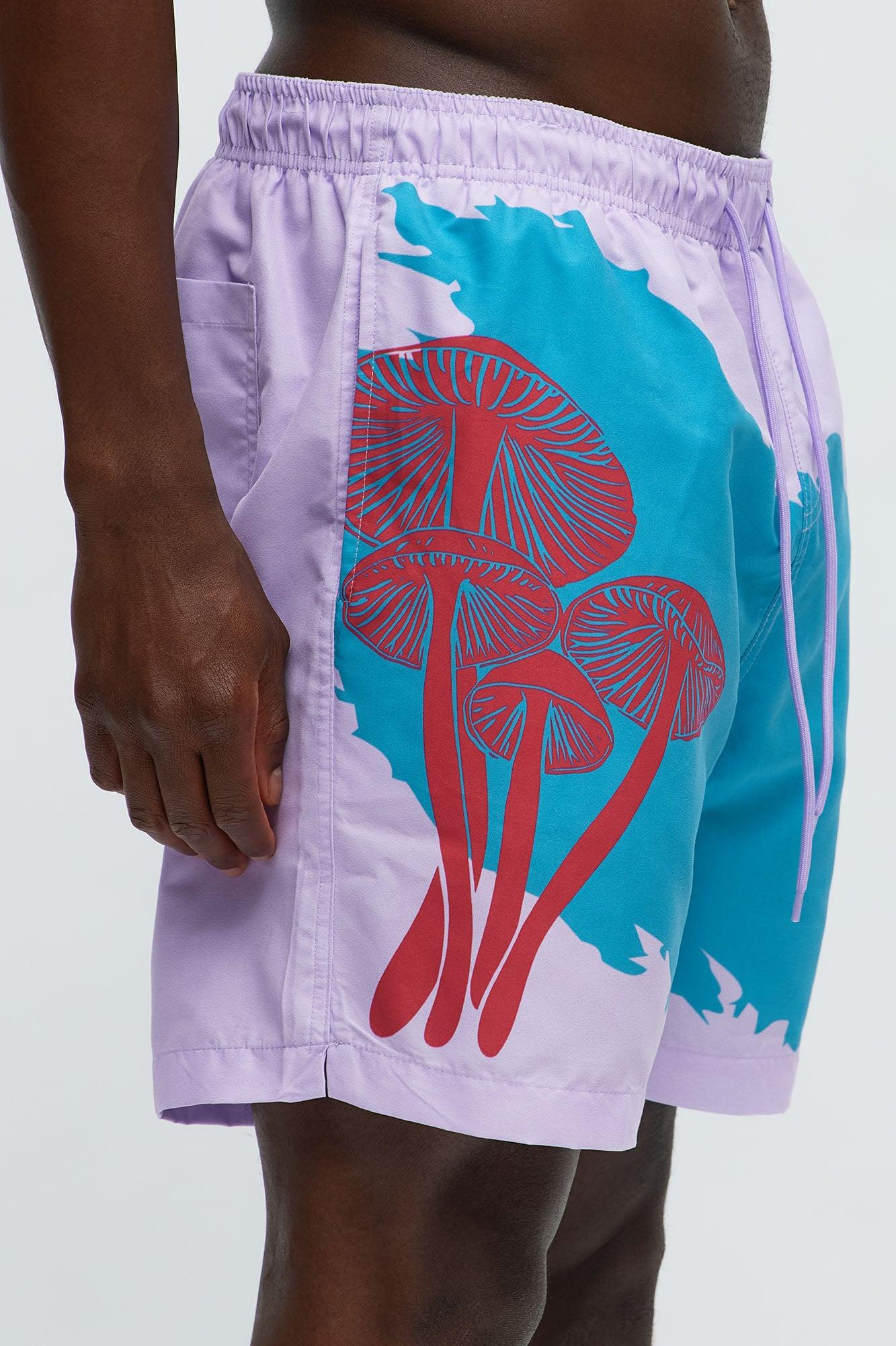 Mushroom Trip Swim Classic Trunk - Purple Product Image