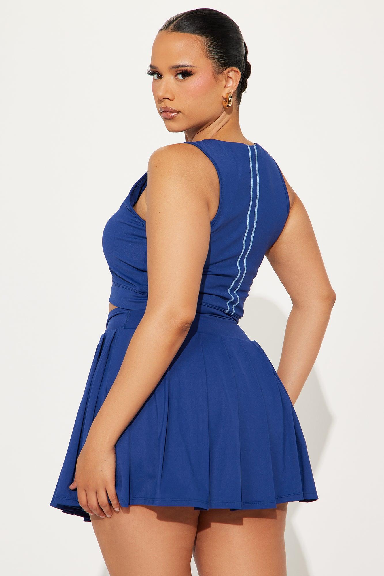 Courtside Cool Quarter Zip Active Top - Midnight Blue Product Image