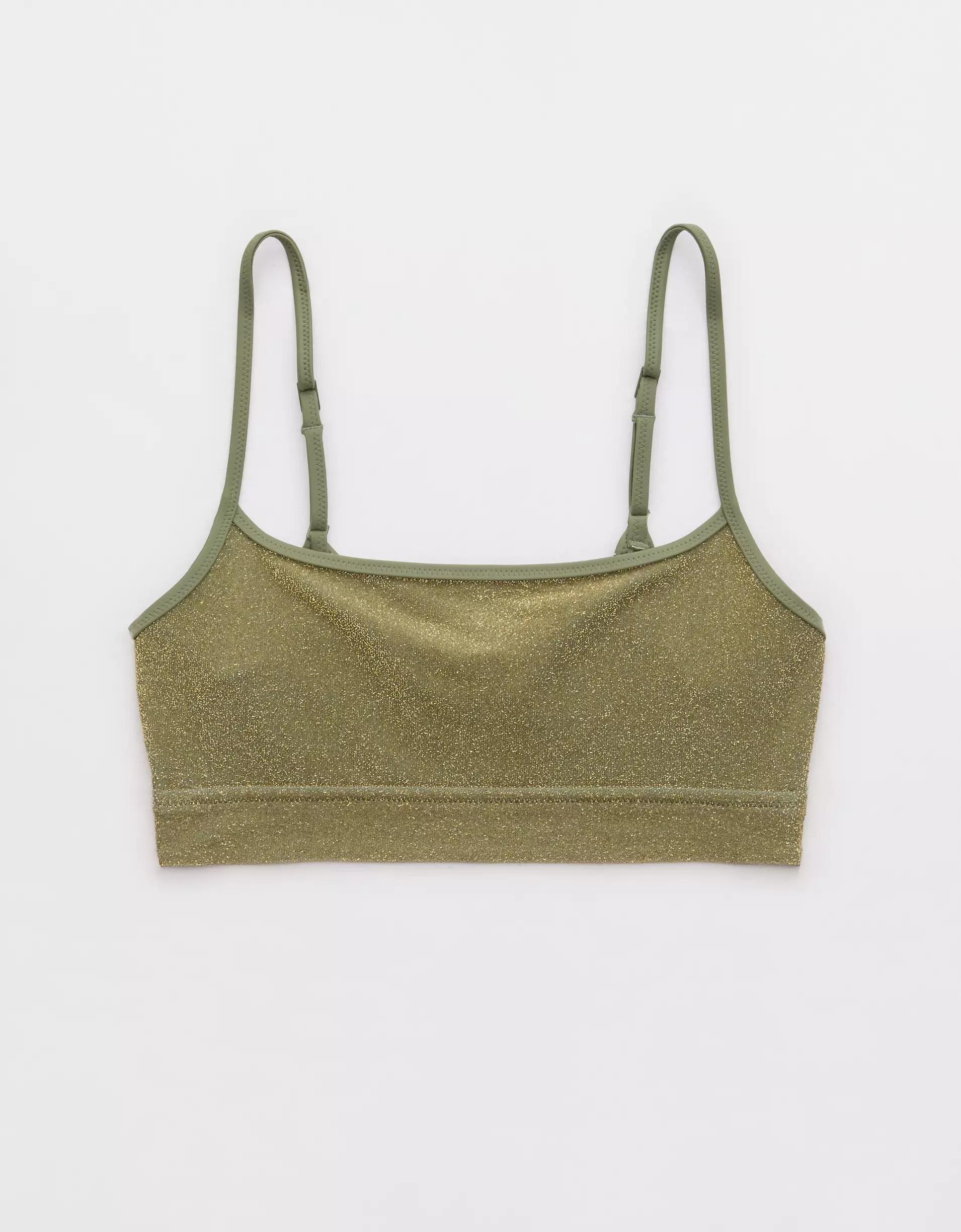 Aerie Sparkle Straight Scoop Bikini Top Product Image