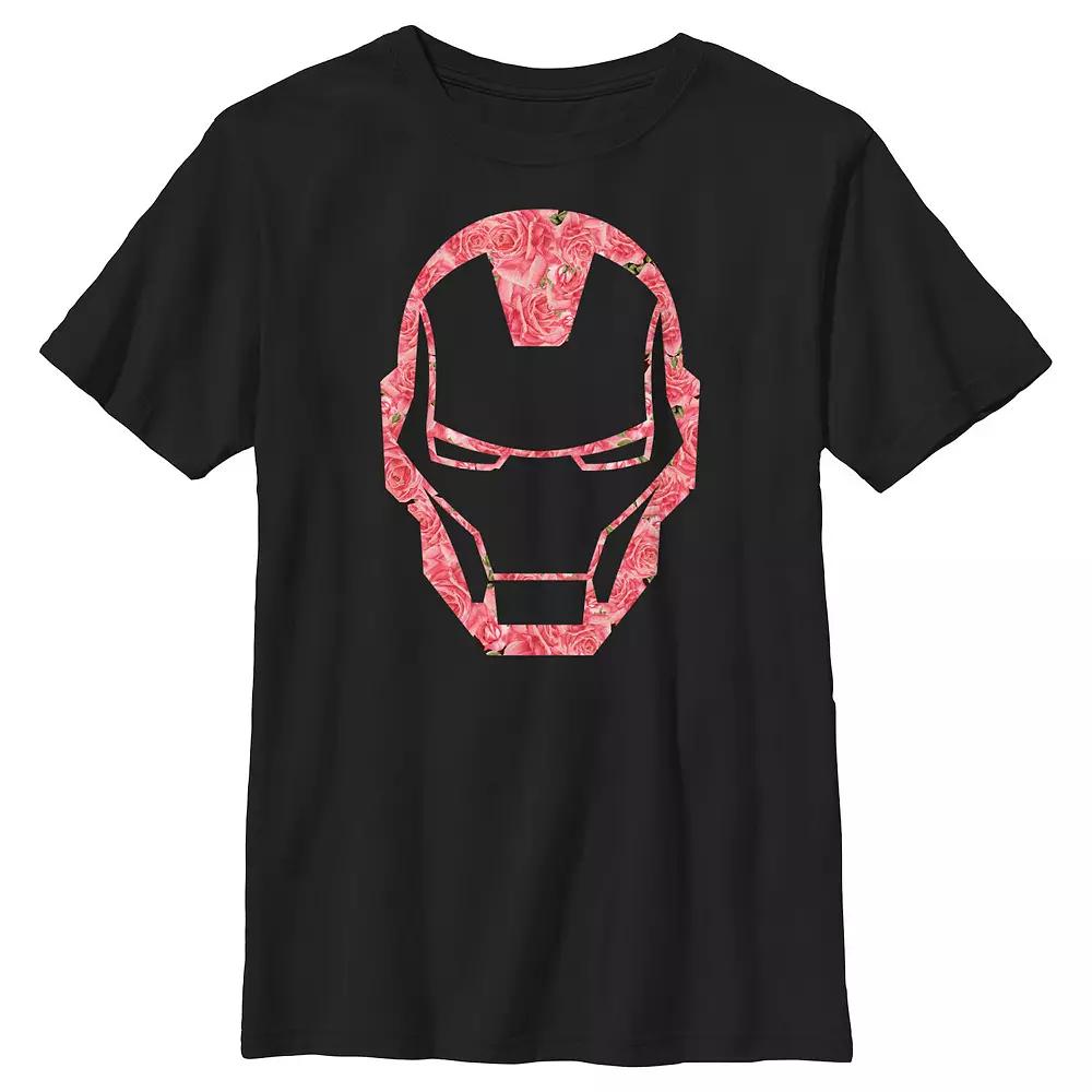 Boys 6-20 Iron Man Roses Filled Helmet Graphic Tee, Boy's,  Product Image