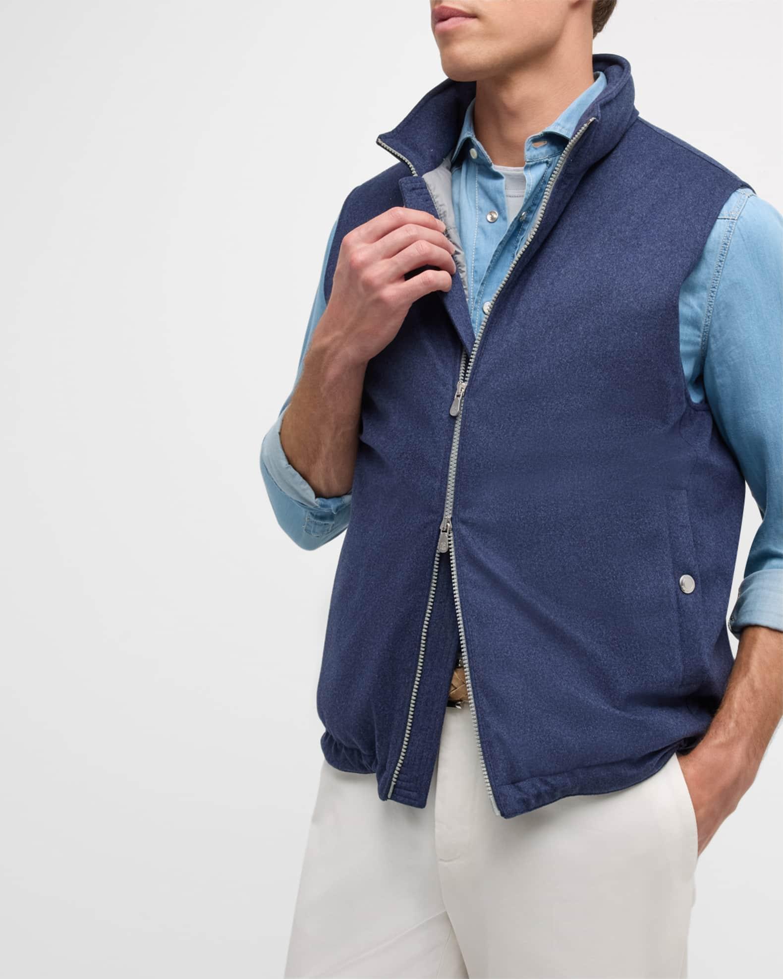Men's Wool Padded Full-Zip Vest Product Image