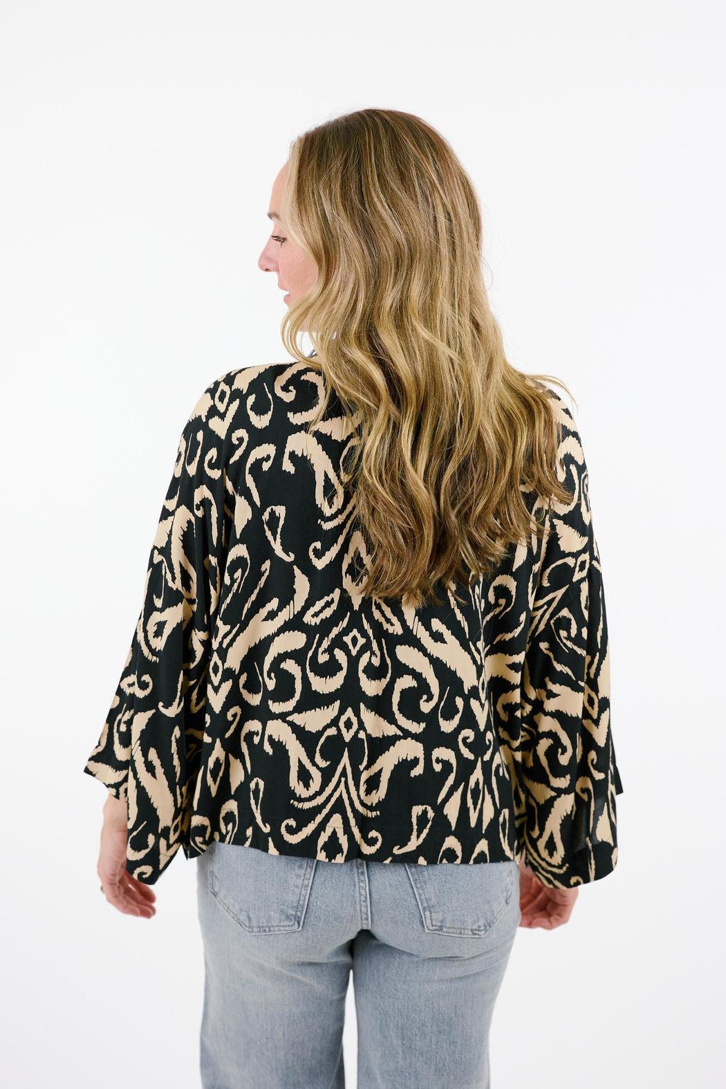 Ikat Denim Jacket Product Image