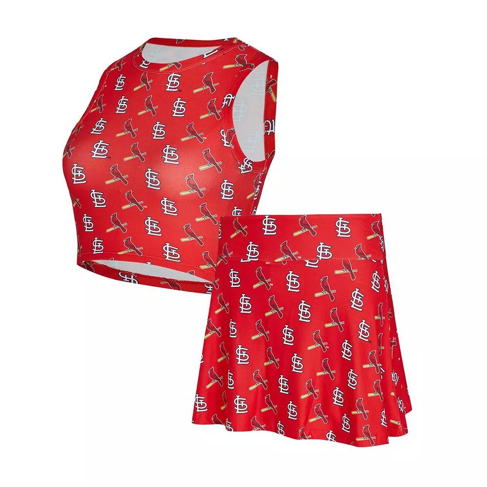 Women's Concepts Sport Red St. Louis Cardinals Knit Tank Top & Skort Set,  Product Image