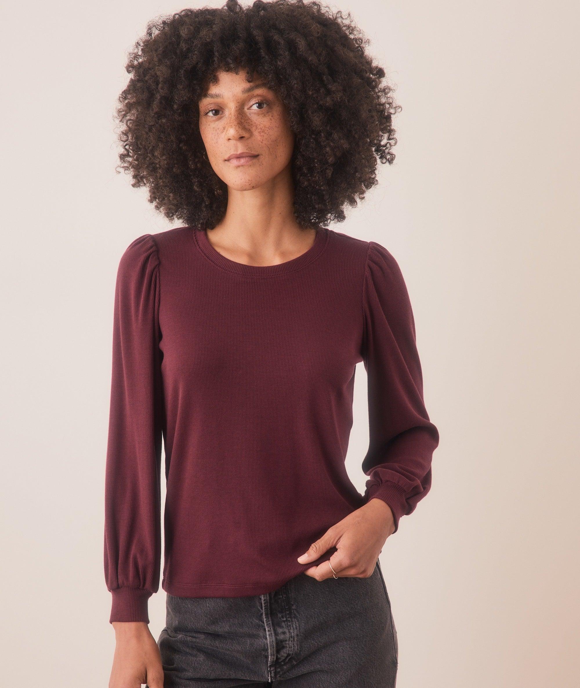 Lexi Rib Puff Sleeve Top Product Image
