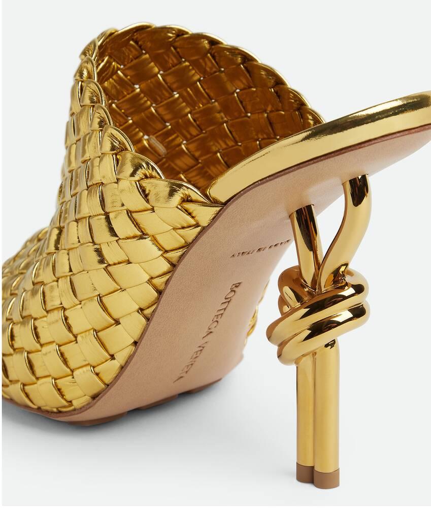 Women's Knot Mule in Gold Product Image