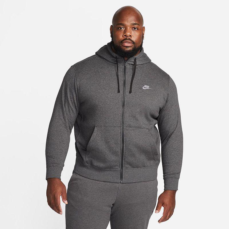 Mens Nike Sportswear Club Fleece Full-Zip Hoodie | BV2645-071 Product Image