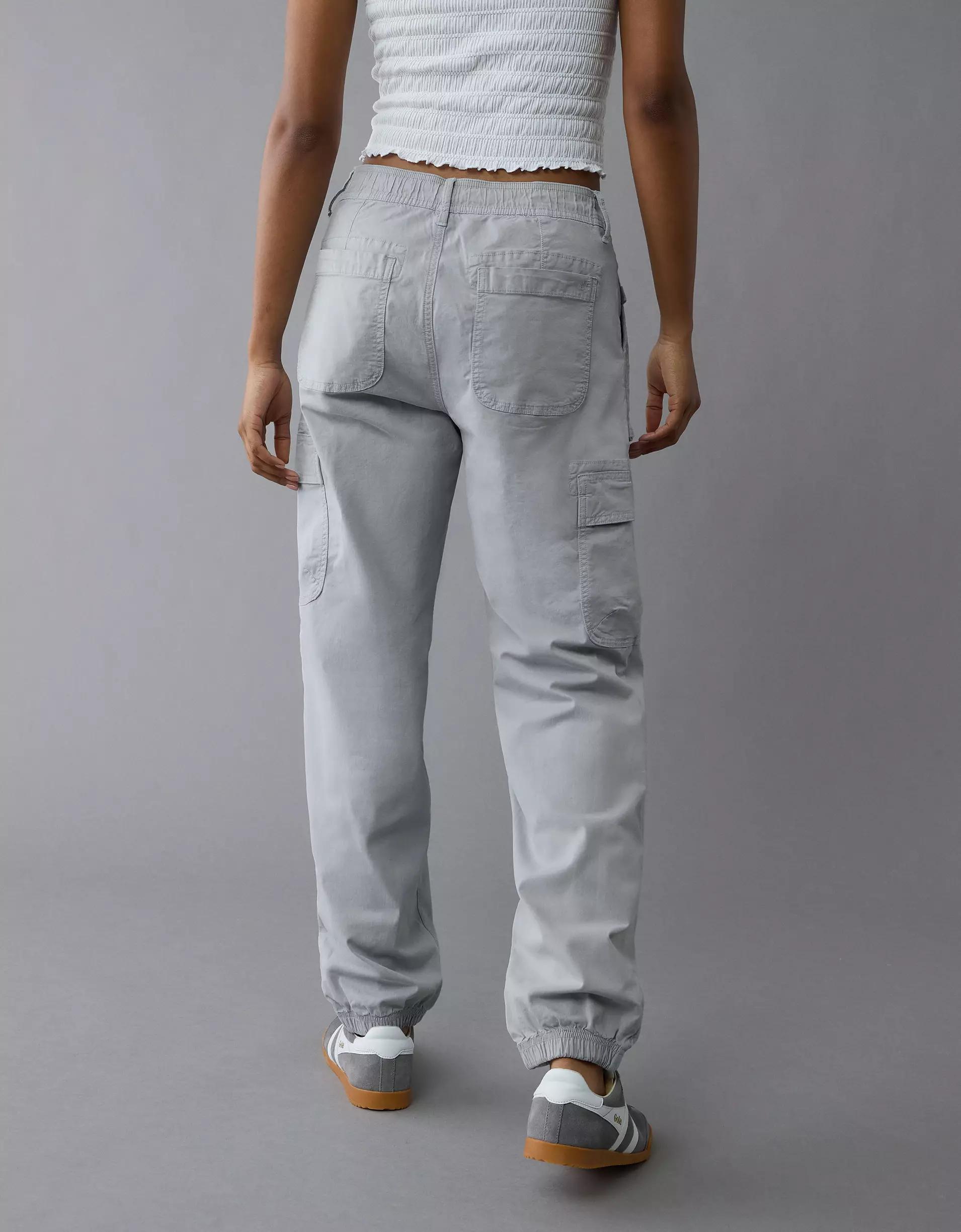 AE Stretch High-Waisted Baggy Cargo Jogger Product Image