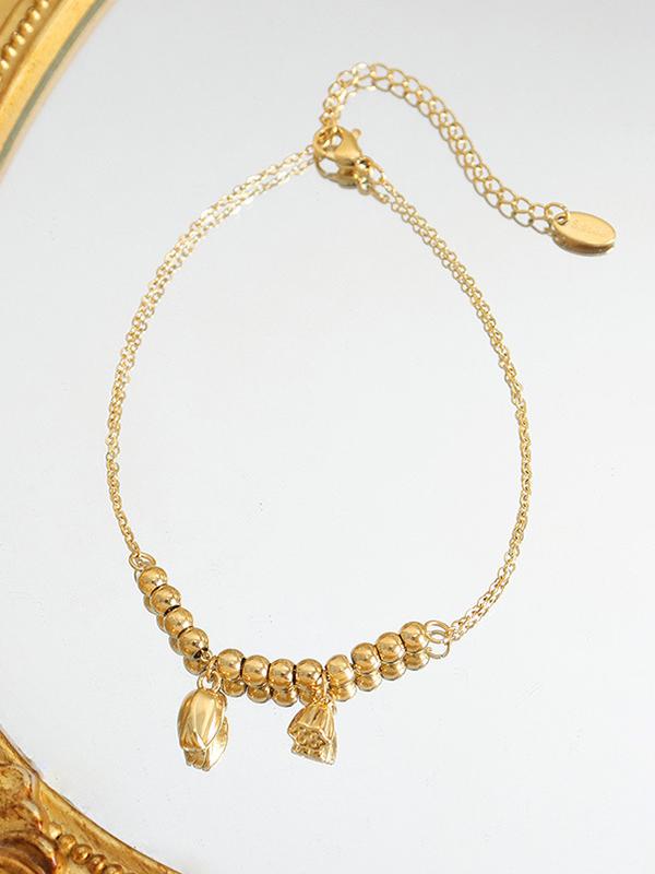 Chains Solid Color Anklet Product Image