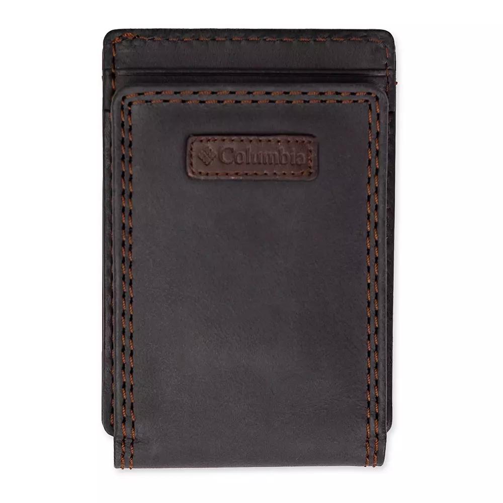 Men's Columbia RFID-Blocking Magnetic Money Clip Wallet, Black Product Image