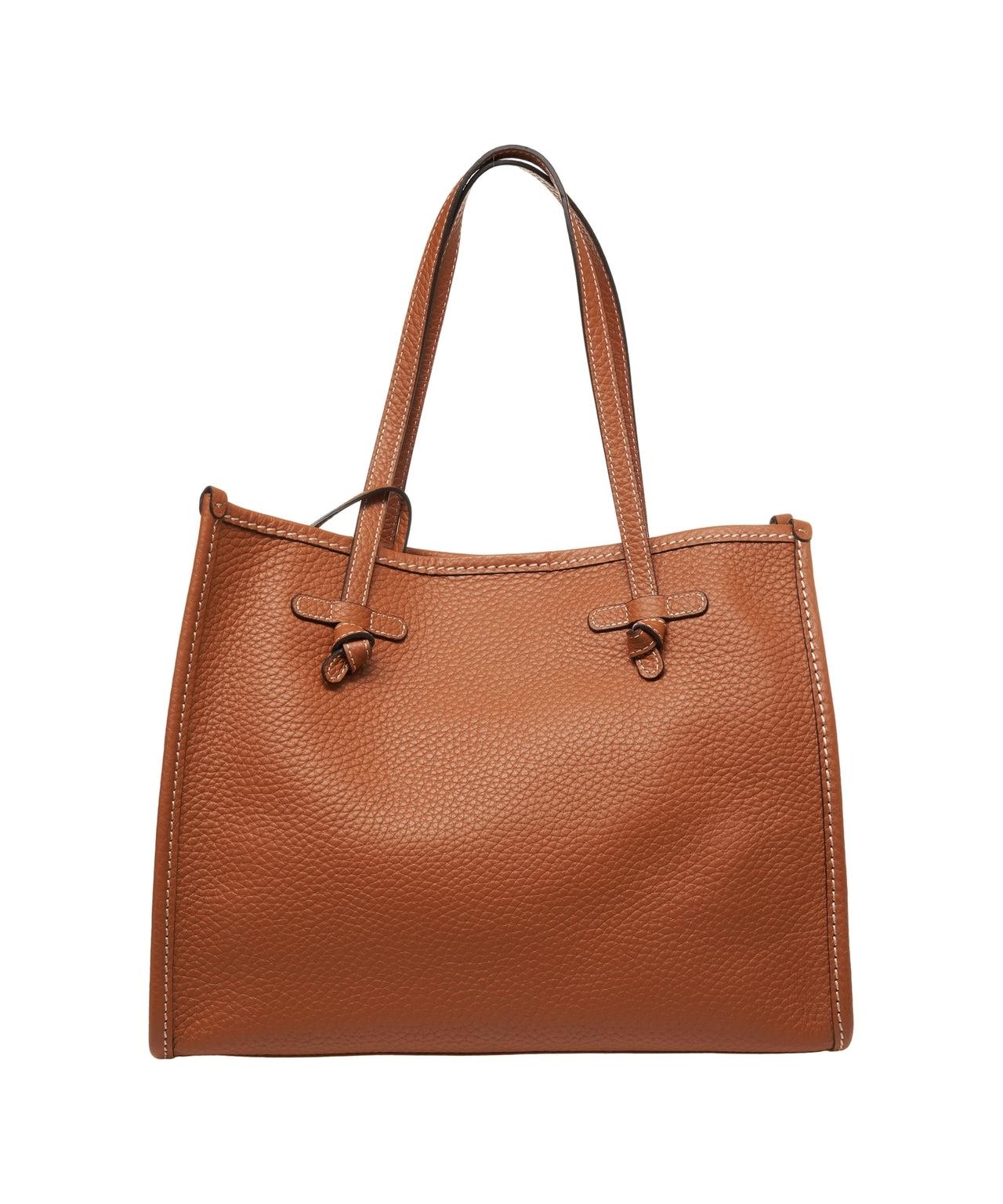 Grained leather shopper Product Image