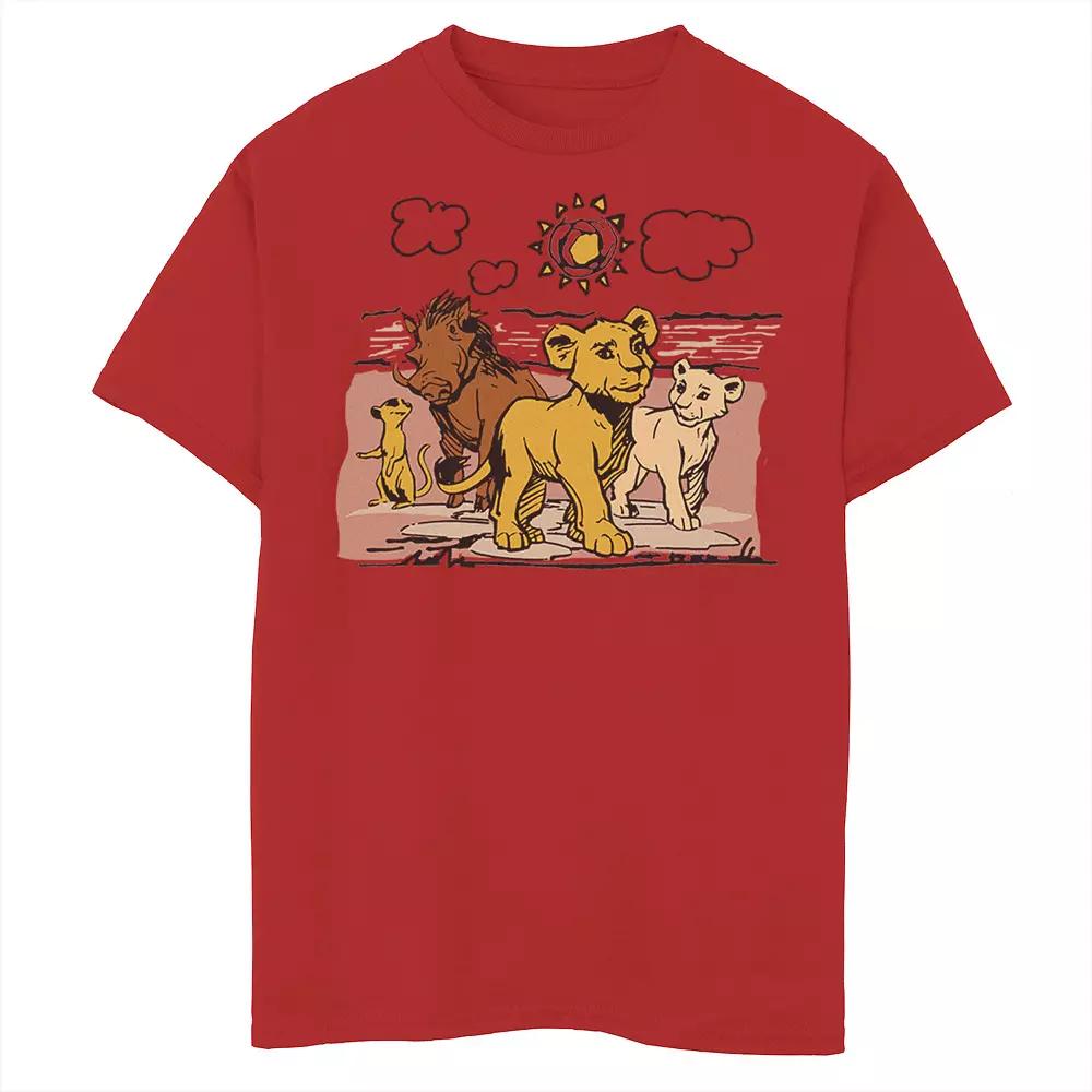 Disney's The Lion King Men's Simba, Nala, Timon & Pumba Graphic Tee,  Product Image