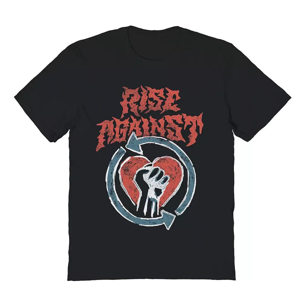 Men's Rise Against Chalk Logo Graphic Tee, Size: XL, Black Product Image