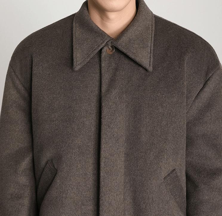 RT No. 6168 DARK BROWN WOOLEN VARSITY JK Product Image