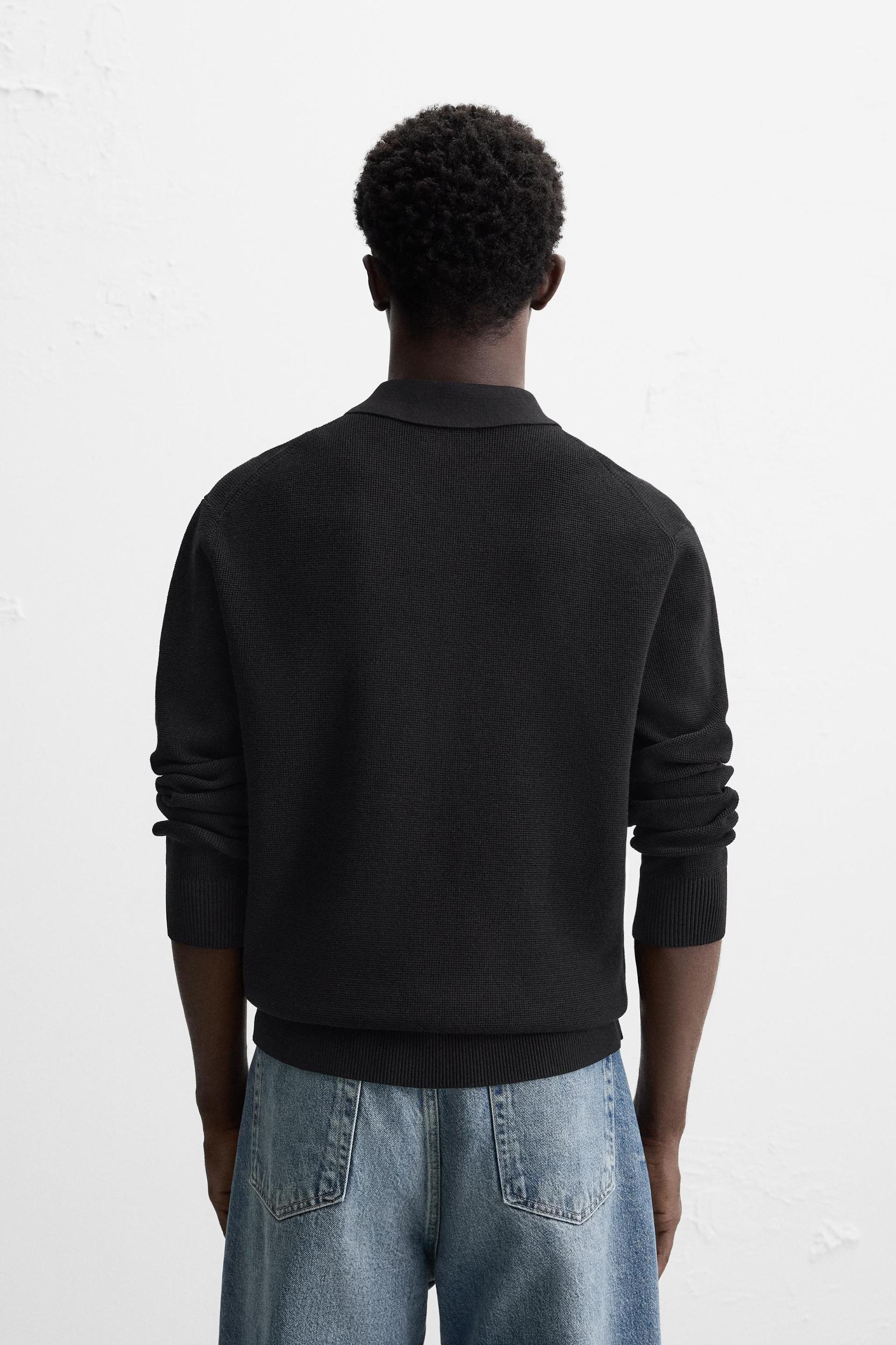 QUARTER ZIP KNIT POLO Product Image