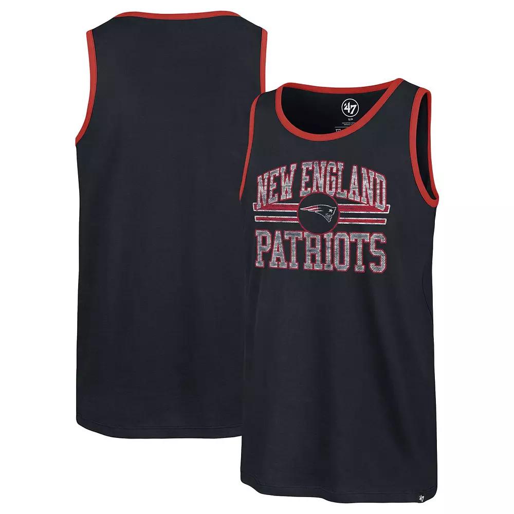 Men's '47 Navy New England Patriots Winger Franklin Tank Top, Size: XL, Blue Product Image
