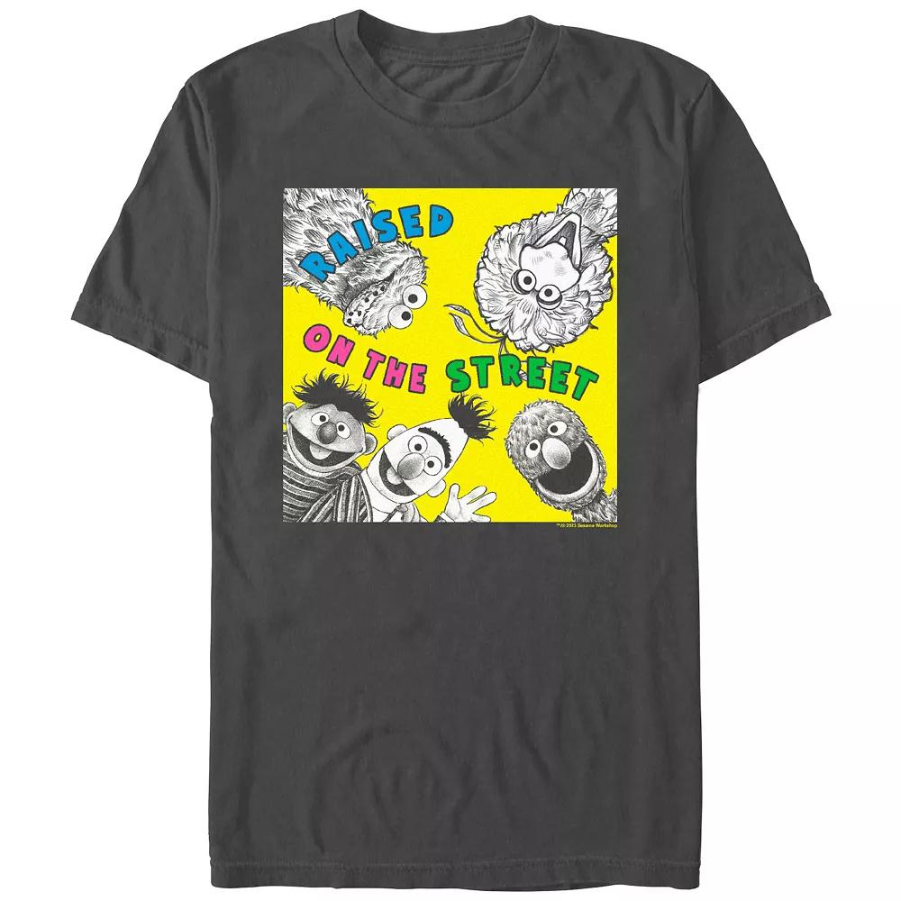 Men's Sesame Street Raised On The Street Portrait Graphic Tee,  Product Image
