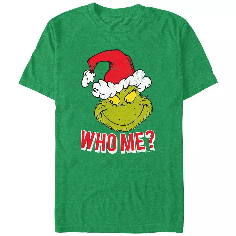 Men's Dr. Seuss Grinch Naughty Who Me? Graphic Tee,  Product Image