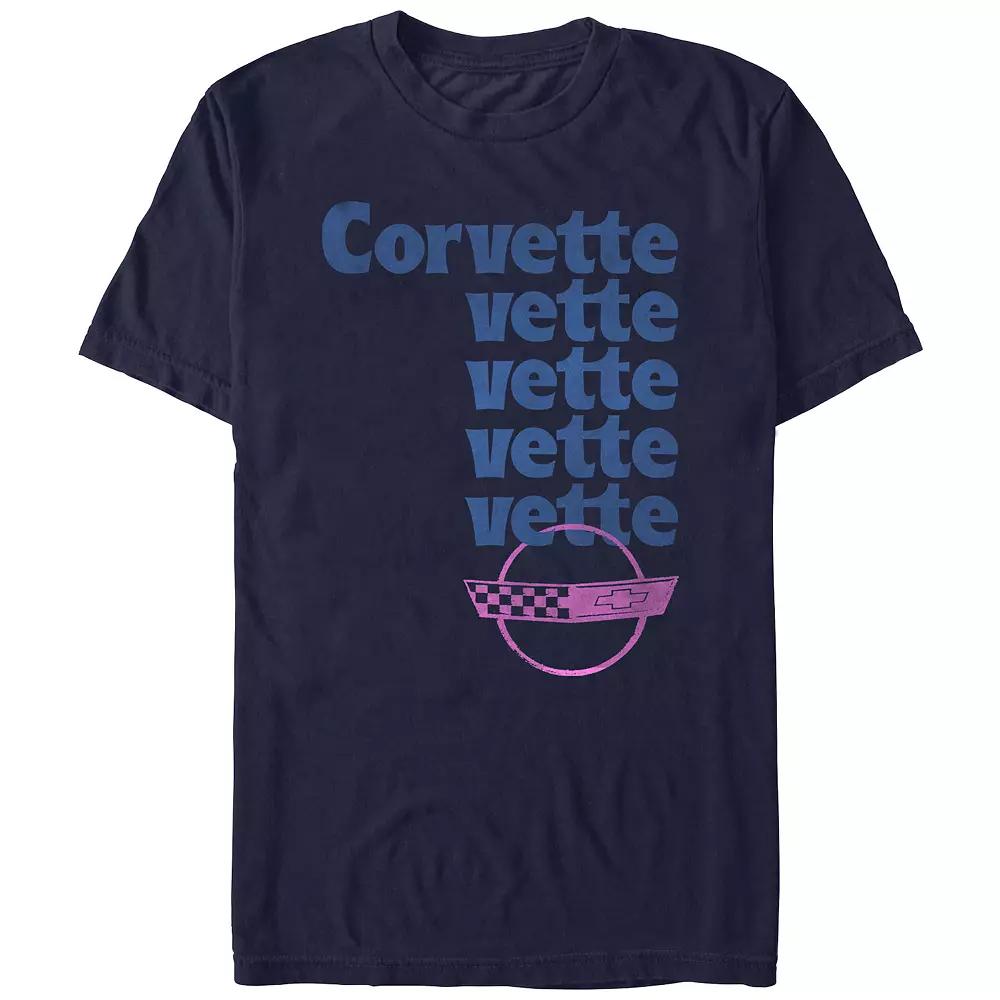Men's Corvette Vette Stack Graphic Tee,  Product Image