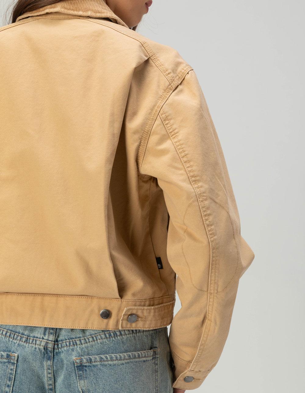 TIMBERLAND Strafford Quilted Washed Canvas Womens Jacket - KHAKI Product Image