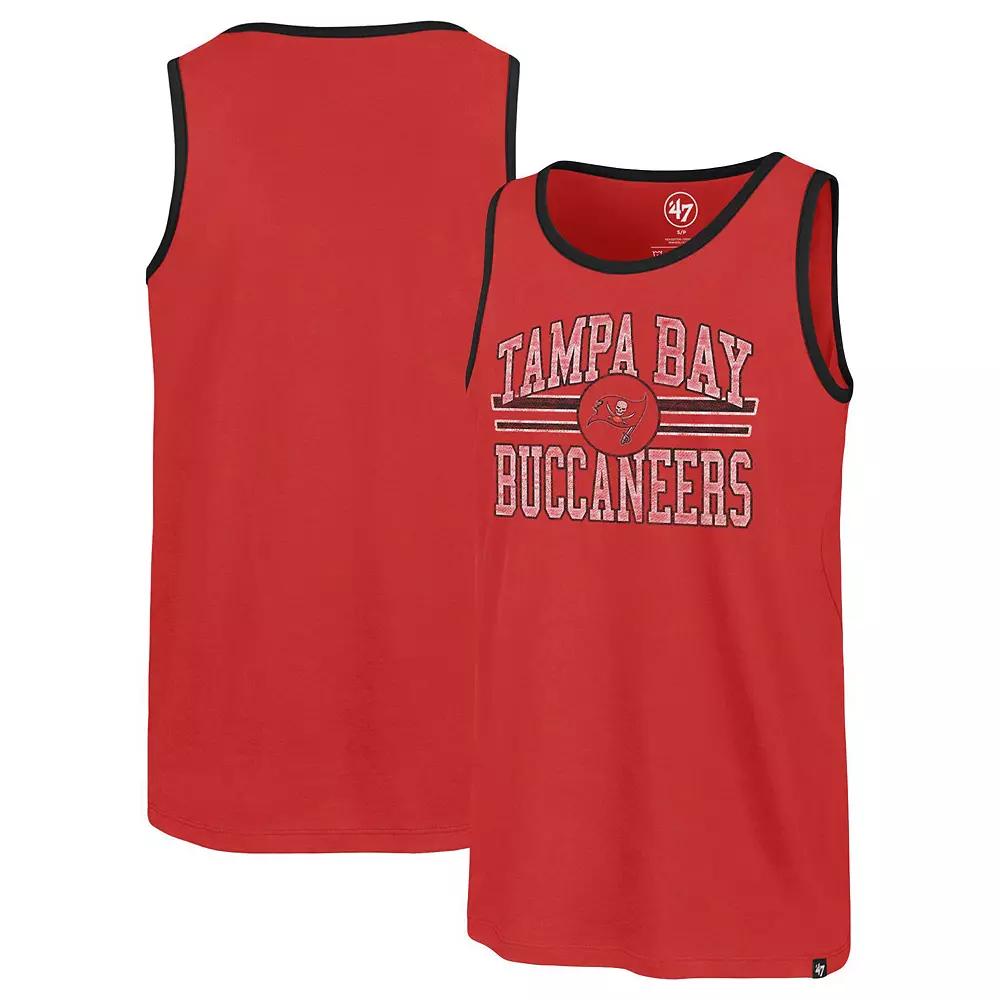 Men's '47 Red Tampa Bay Buccaneers Winger Franklin Tank Top,  Product Image