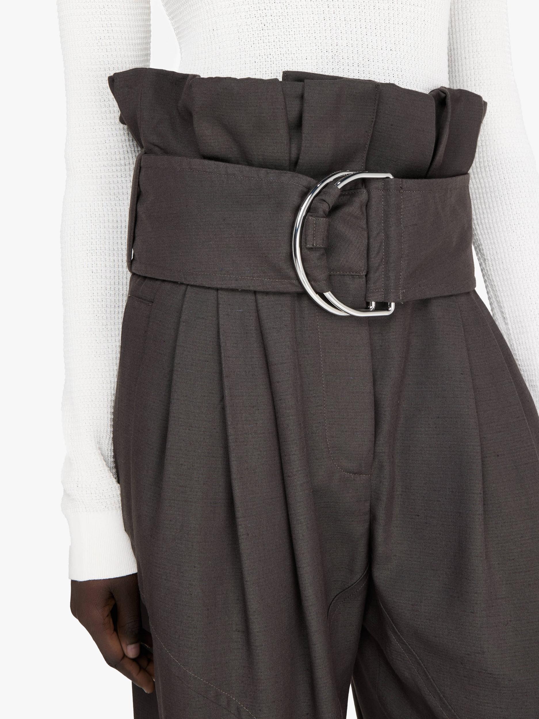 GATHERED WAIST D-RING TROUSERS Product Image