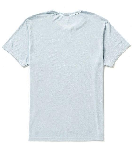 Lucky Brand Short Sleeve Button Notch Neck Venice Burnout T-Shirt Product Image