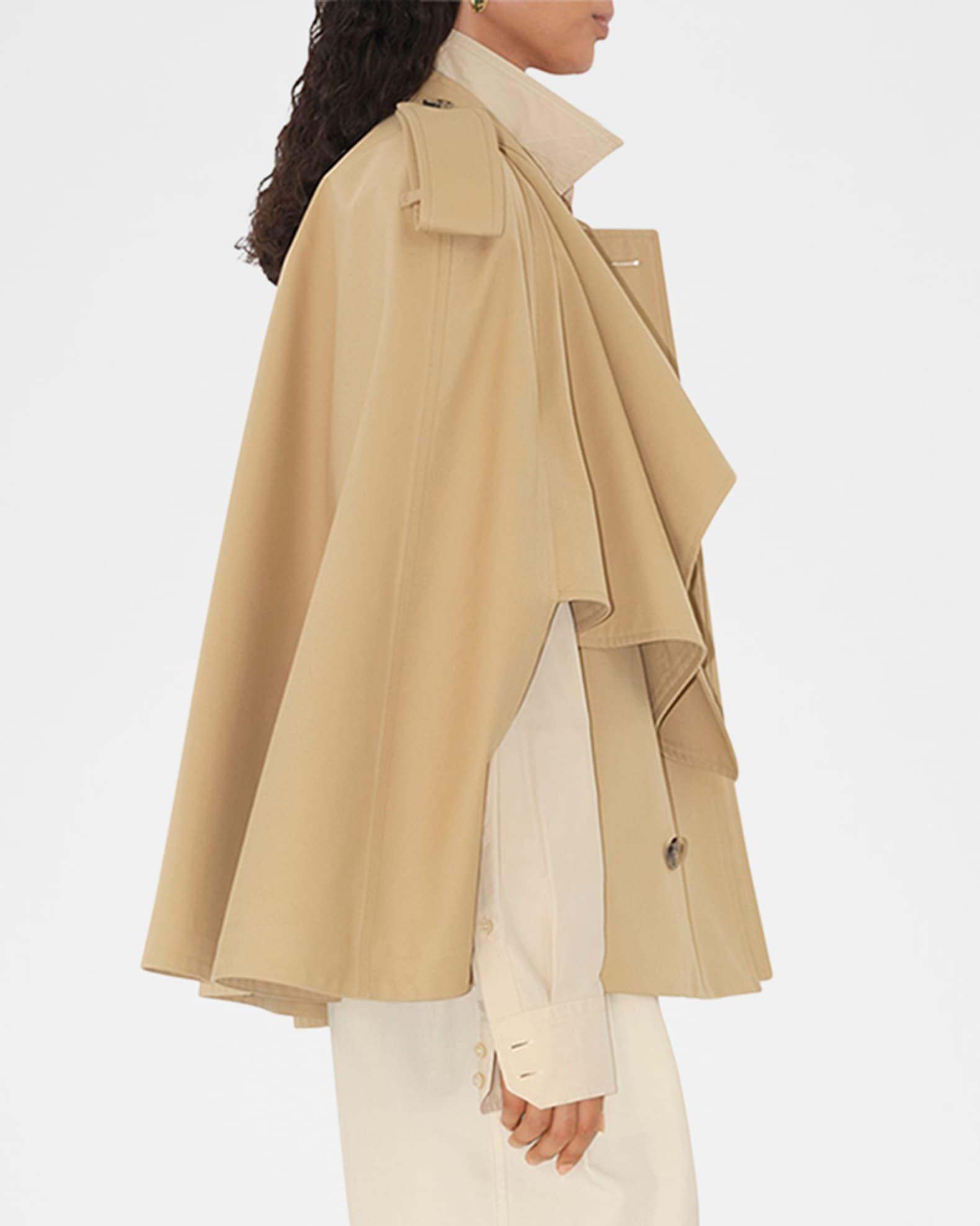 Double-Breasted Short Trench Cape Product Image