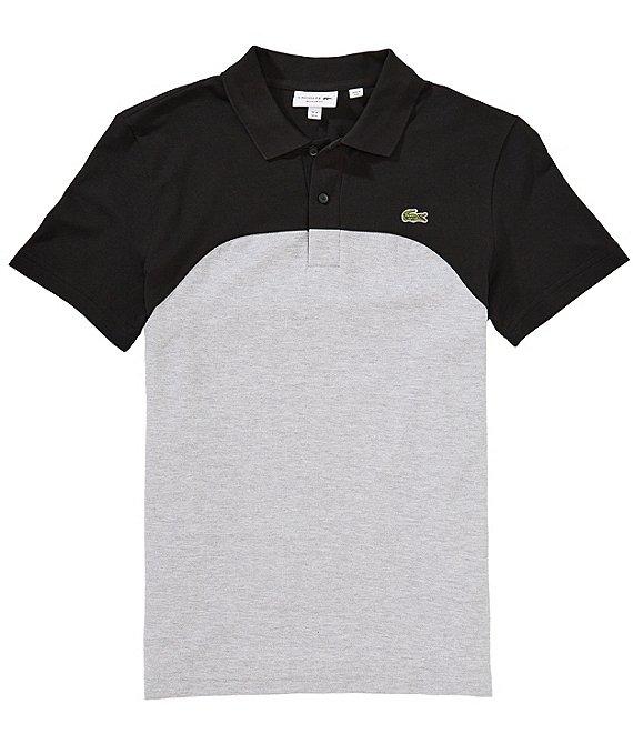 Lacoste Color Block Pique Short Sleeve Polo Shirt Product Image