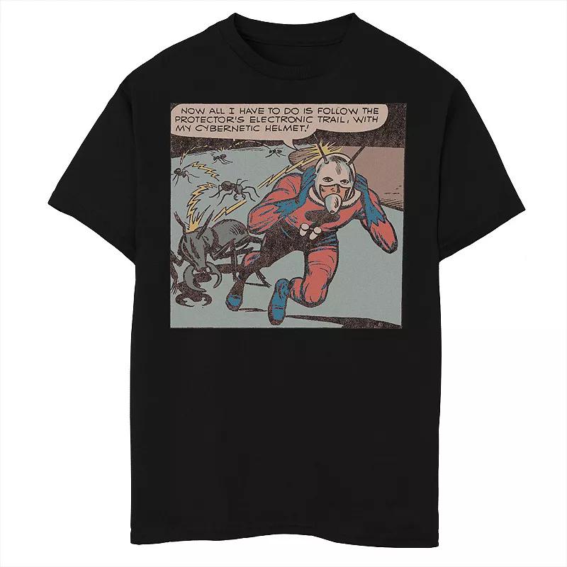 Boys Husky Marvel Ant-Man Retro Cybernetic Helmet Graphic Tee, Boy's, Size: Medium HUSKY, Black Product Image