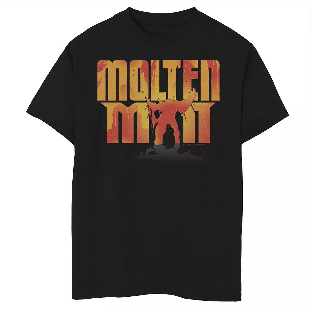 Boys 8-20 Marvel Spider-Man Far From Home Molten Man SIlhouette Graphic Tee, Boy's,  Product Image