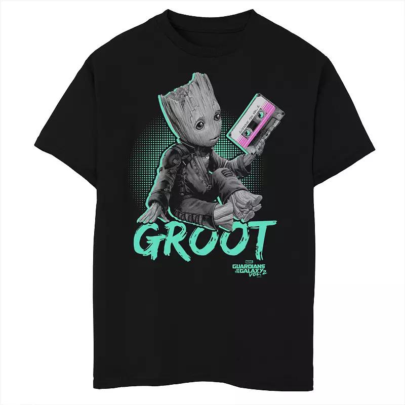 Boys 8-20 Marvel Guardians Vol. 2 Baby Groot Neon Tape Tee, Boy's,  Product Image