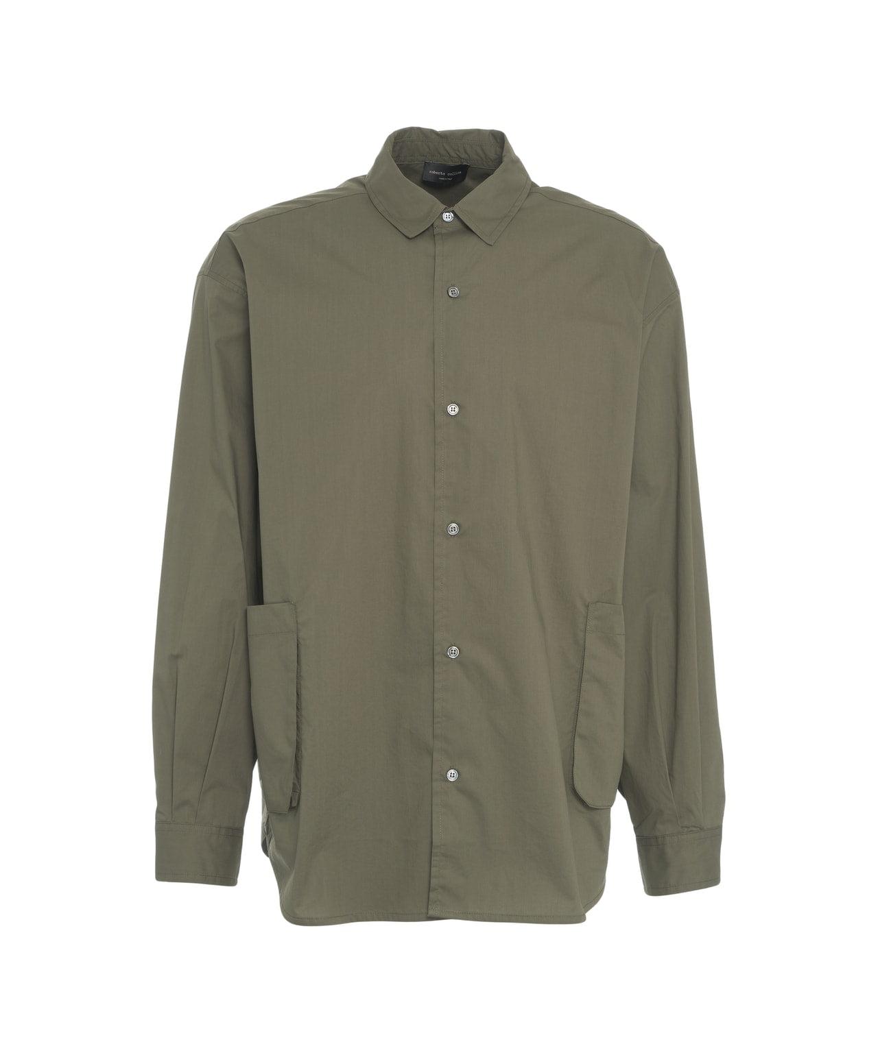 Oversize shirt with pockets Product Image