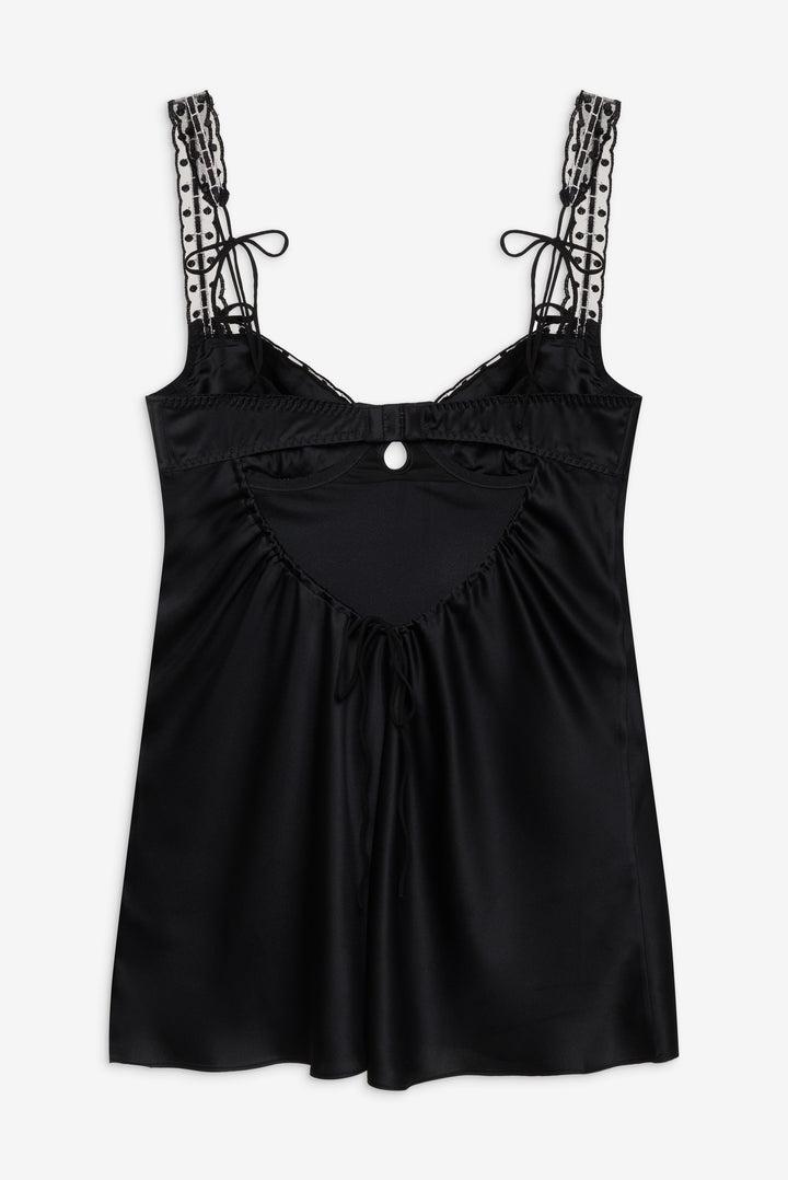 Loretta Slip Dress — Black Product Image