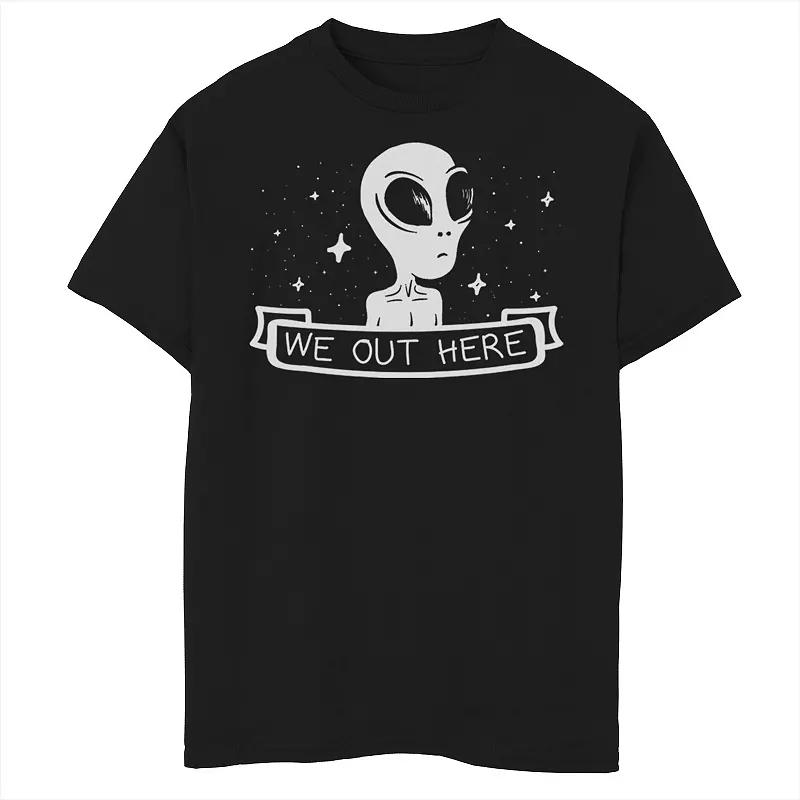 Boys 8-20 Trendy We Out Here Alien Graphic Tee, Boy's,  Product Image