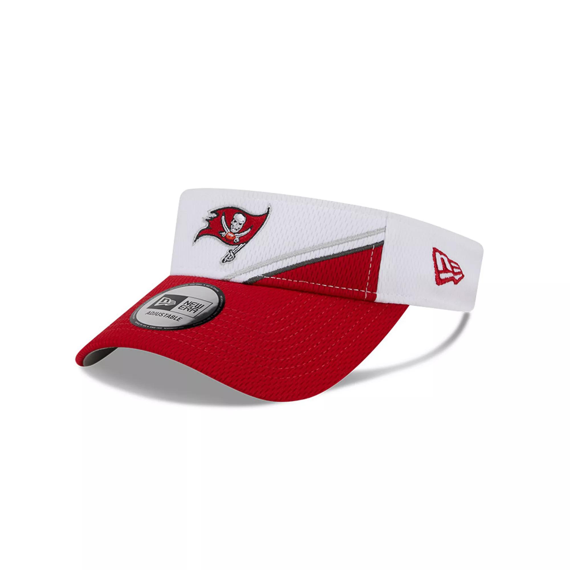 Men's New Era White/Red Tampa Bay Buccaneers 2023 Sideline Adjustable Visor Product Image