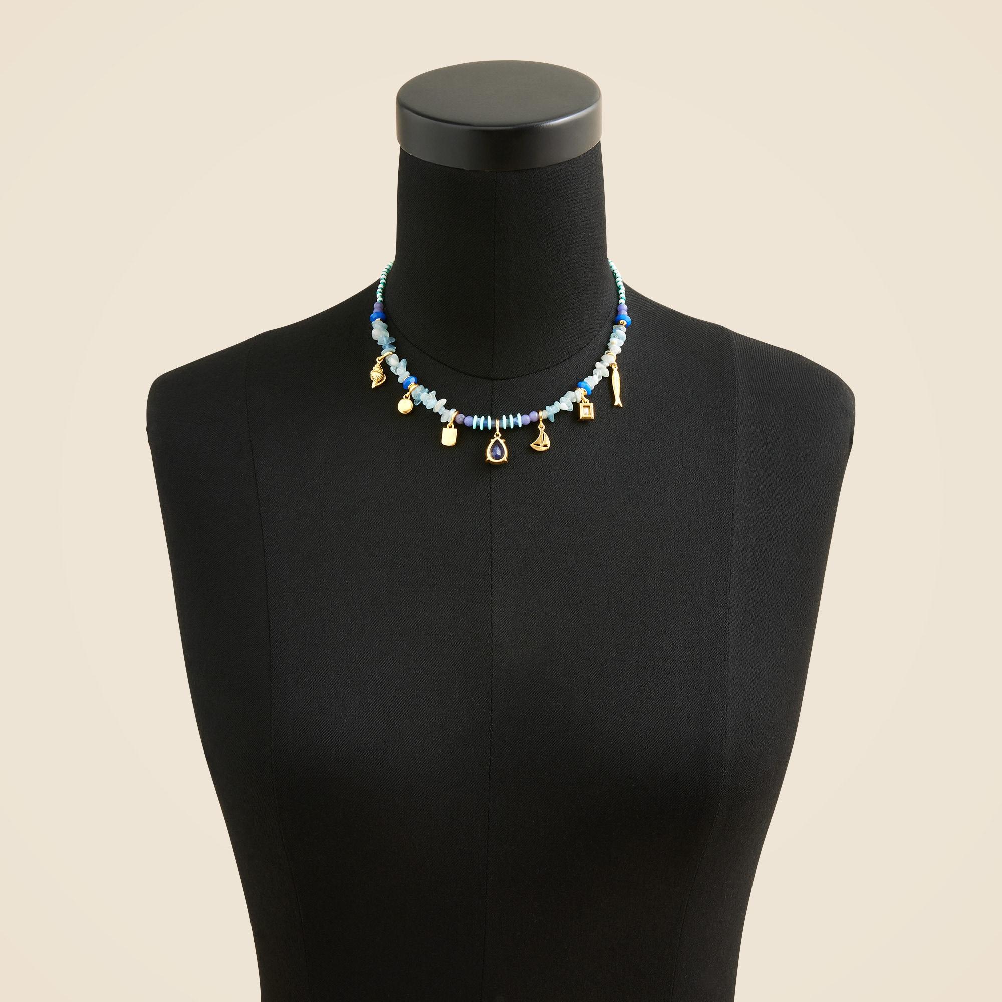 Beaded charm necklace Product Image