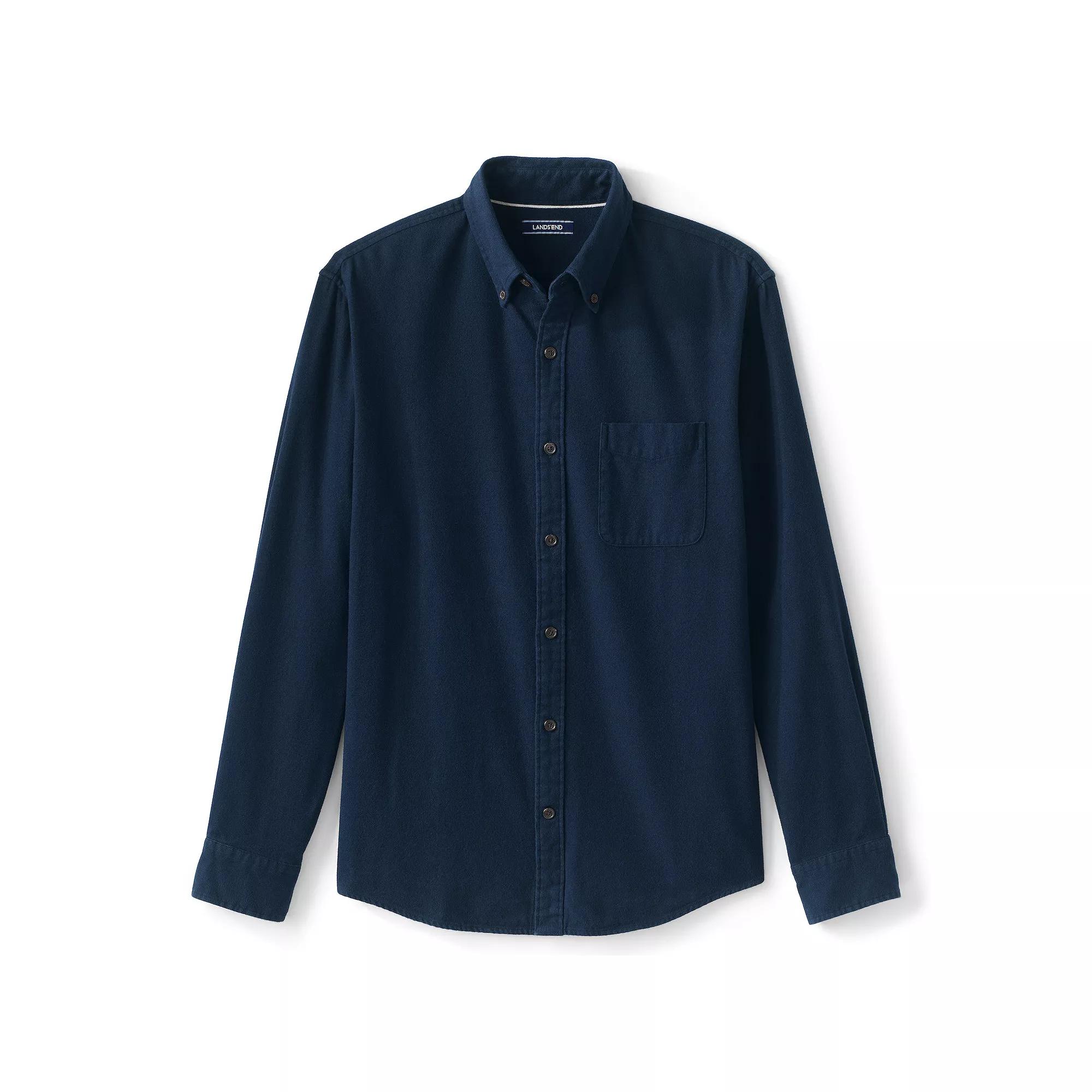 Men's Lands' End Traditional-Fit Flagship Flannel Shirt,  Product Image