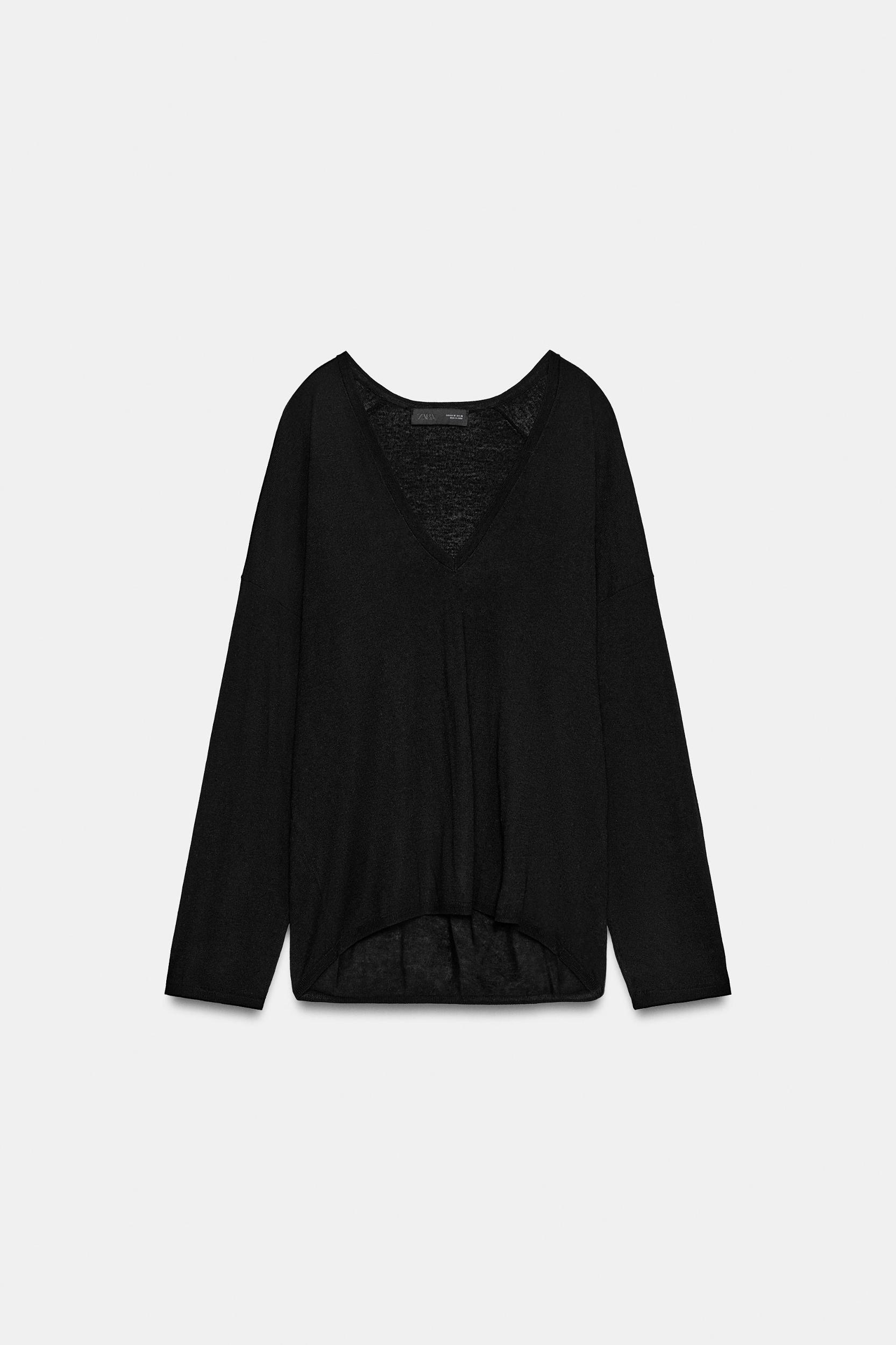 FINE KNIT V-NECK JUMPER Product Image