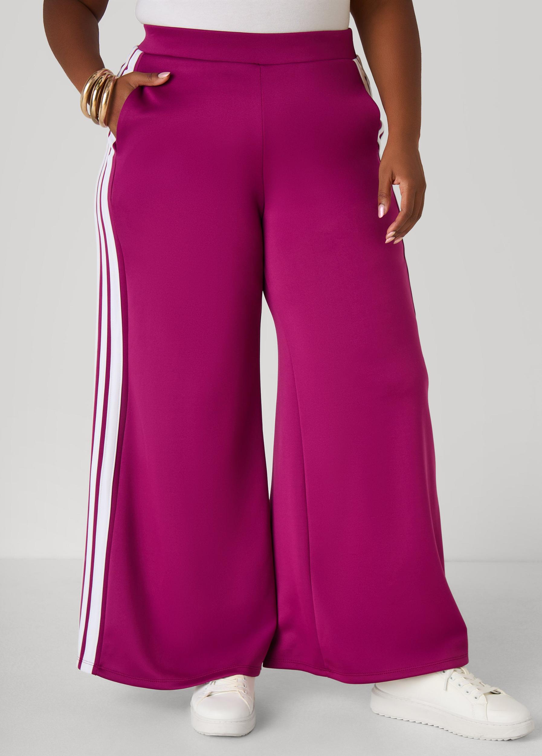 Wide Leg Striped Pants Product Image