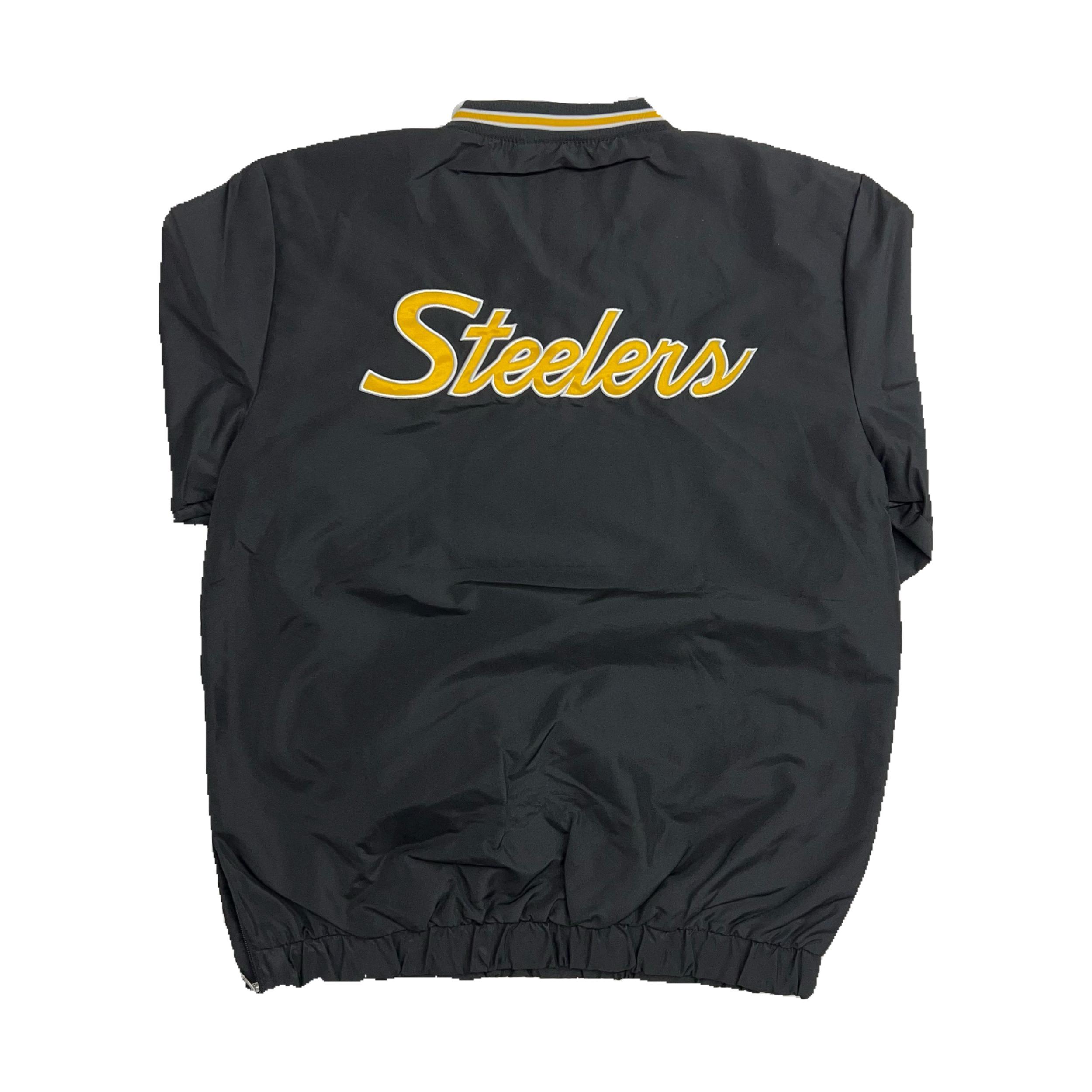 Pittsburgh Steelers Windbreaker with Pocket - Black Male Product Image
