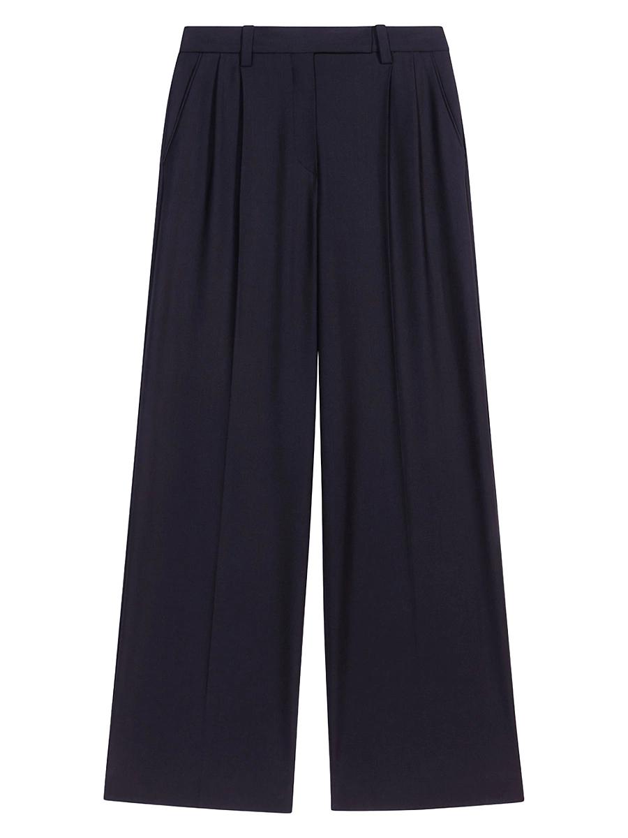 Womens Wide Leg Suit Trousers Product Image