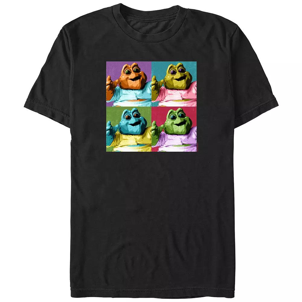 Men's Dinosaurs Baby Sinclair Pop Colors Portrait Graphic Tee,  Product Image