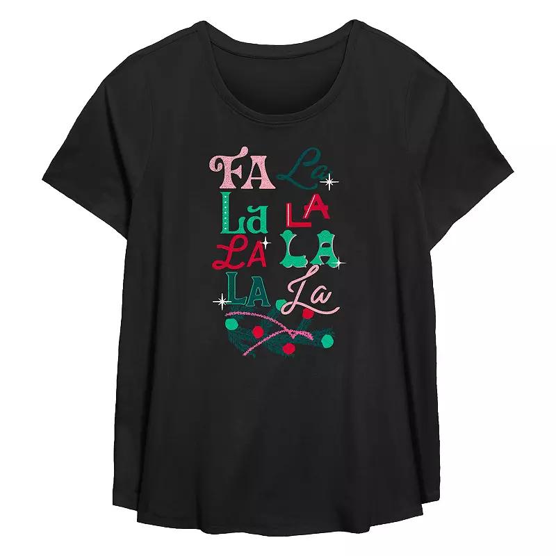 Plus Size Stranger Things Demogorgon Ugly Christmas Flowy Graphic Tee, Women's, Size: 0X, Black Product Image