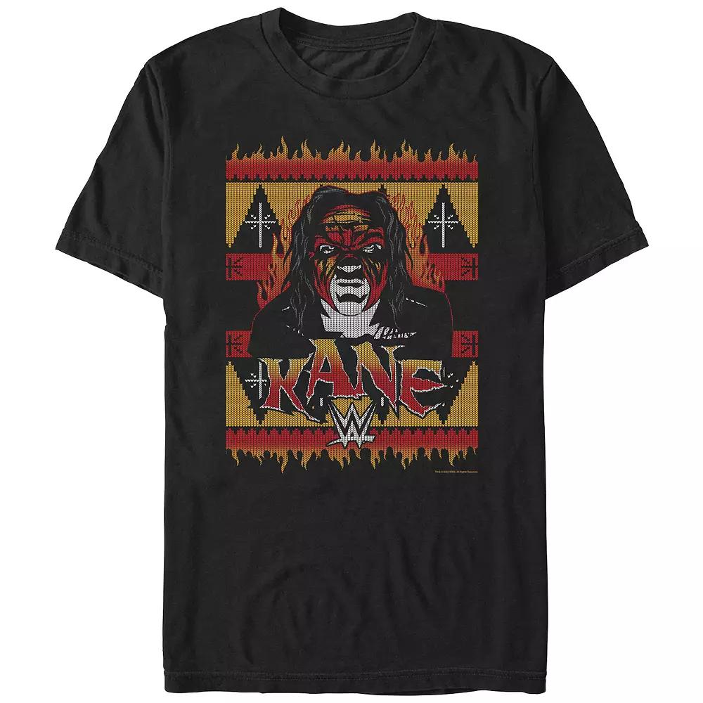 Big & Tall WWE Kane Christmas Sweater Graphic Tee, Men's,  Product Image
