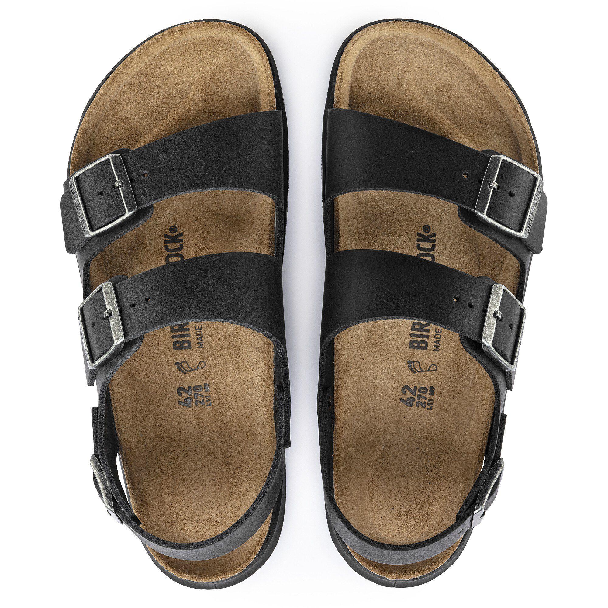 Birkenstock Milano CT Men Oiled Leather Black Male Product Image