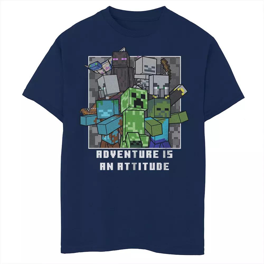 Boys Minecraft Angry Mob Adventure Is An Attitude Graphic Tee, Boy's,  Product Image