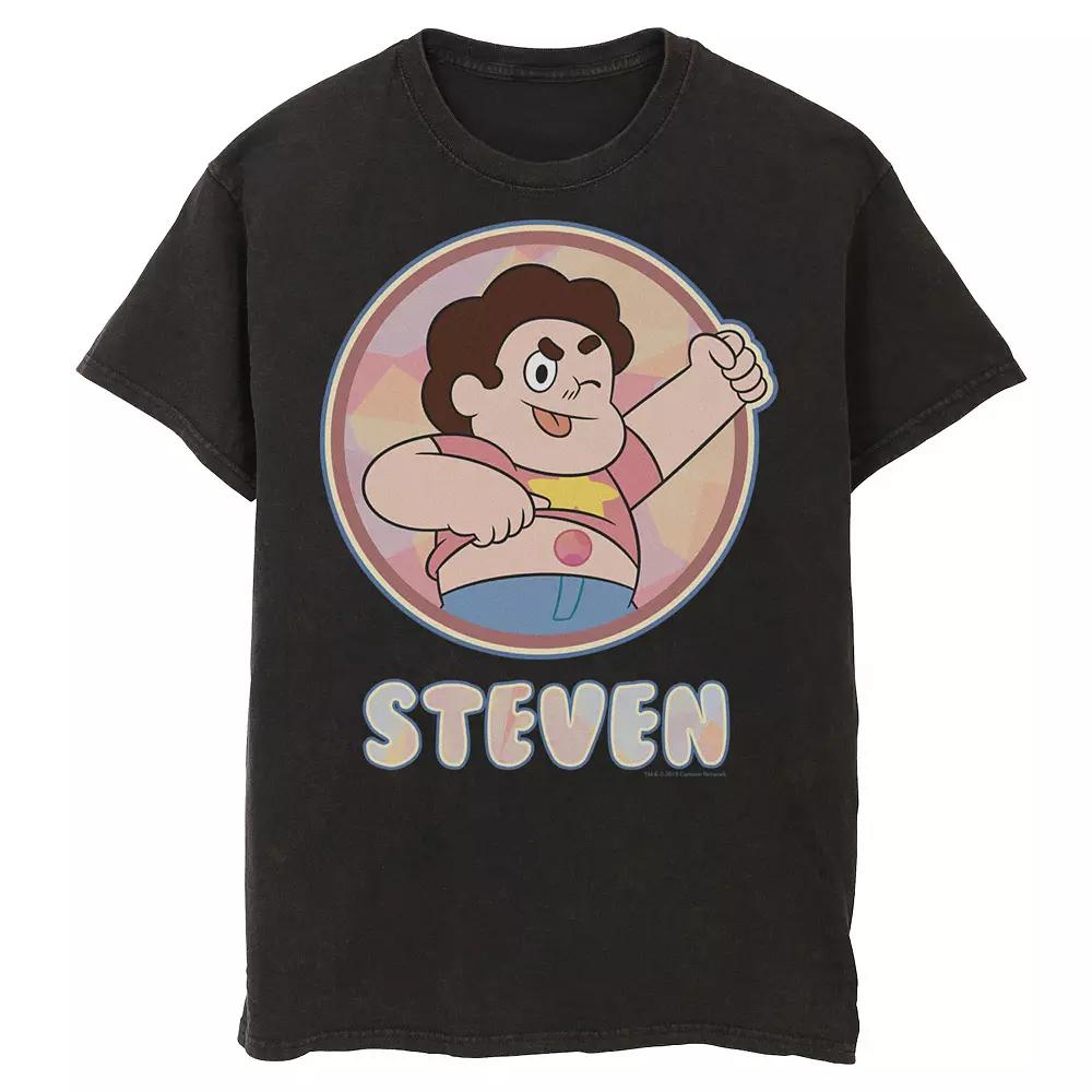 Men's Cartoon Network Steven Universe Belly Button Profile Shot Tee, Size: 3XL, Black Product Image