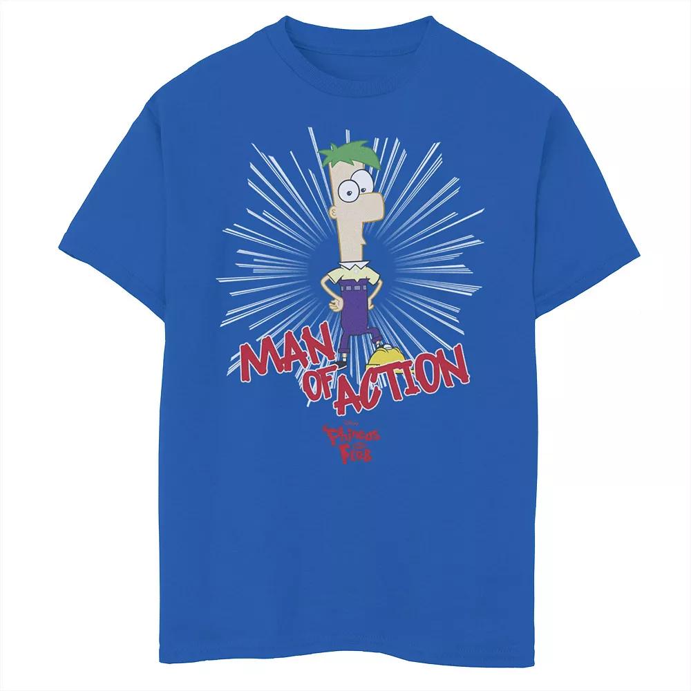 Disney's Phineas & Ferb Boys 8-20 Man Of Action Graphic Tee, Boy's,  Product Image