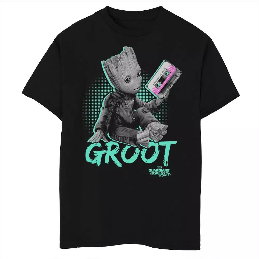 Boys 8-20 Marvel Guardians Vol. 2 Baby Groot Neon Tape Tee, Boy's,  Product Image